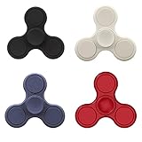 Fidget Spinner 4er Set Mattiert Material Fidget Toy Hand Spinner Handspielzeug Fingerspinner für Jung und Alt High-Speed Kugellag