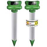Gardigo Maulwurfvertreiber Solar 2er Set | Maulwurfschreck für den Garten | Maulwurfabwehr, Wühlmausvertreiber, Wühlmausschreck