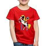 Spreadshirt Yakari Pferd Kleiner Donner Steigt Kinder Premium T-Shirt, 110-116, R