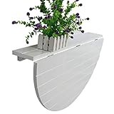 Tabelle Knie XEWNG Computertische Wandtisch aus Massivholz halbrund Wand-Klapptisch Esstisch Kindertisch 80x40
