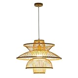 balikha Handgewebte Hängende Deckenleuchte Hotel Flur Halle Büro Hängelampe Dek