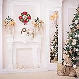 MEIYOUMK Weihnachtsdeko Adventskranz Deko Weihnachten Girlande Türkranz Weihnachtskranz Santa Claus and The Birth of Jesus Wreath, Weihnachtsdekoration Heiliger Weihnachtsk