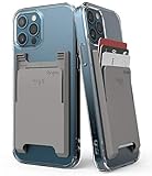 Ringke Slot Card Holder [Gray] Handy Kartenhalter Kartenetui Kartenfach Kreditkartenetui für iPhone 13, iPhone 12, Galaxy S21, Redmi Note 10 Pro, 11T, Pixel 6, Galaxy S21 FE