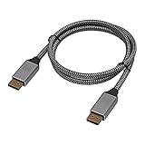 Display Port Kabel, 4K Stecker auf Stecker Display Port Kabel, DP 1.4 Adapterkabel, mit HDR 4:4:4 Farbformat, Unterstützt DP, DP+, DisplayPort++, für Computerdisplay