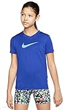 Nike Herren Dry Leg Vneck Swoosh T-Shirt, Blau (Hyper Blue), (Herstellergröße: Large)