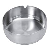 Equinox 502711 Aschenbecher Edelstahl, silberfarben, 9,80 x 9,80 x 3,5 