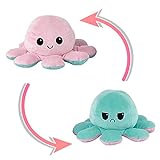 Oktopus Kuscheltier, Reversible Octopus Plüschtier, niedliche doppelseitige Flip Octopus Geschenke Kinderspielzeug Geschenk