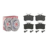 febi bilstein 22904 Bremsscheibensatz, 2 Bremsscheiben & 16488 Bremsbelagsatz mit Schrauben, 1 Stück