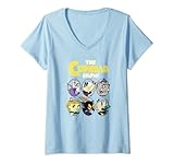 Damen The Cuphead Show Group Poster Logo T-Shirt mit V