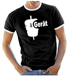 Coole-Fun-T-Shirts DER GERÄT ! Döner T-Shirt HERI schwarz-Weiss Gr.M