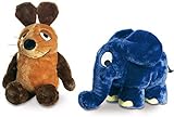 Die Sendung mit der Maus - Plüschtiere Maus (25 cm) und Elefant (17x19 cm) - Schmidt Spiele 42188/42189 im Set - Deutsche Originalw