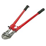 ECD Germany Bolzenschneider 600 mm - 60 cm - 24'' Zoll - mit Gummigriffe - gehärtetem Backen - Stahl - Seitenschneider Bolzenschere Metallschneider Stahlschneider Kettenschneider Mattenschneider Zang