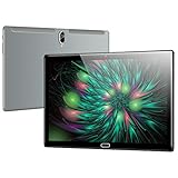 Qimaoo Tablet 10 Zoll Android 10, 4G LTE, Octa Core, 4 GB RAM 64 GB ROM, Dual SIM/Kameras, HD (1280 x 800), 6000mAh Akku, WiFi/Type C/GPS/Bluetooth 4.0 Tablets (Grau)
