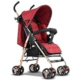 Zhenmu home Kinderwagen, Kinderwagen, Babys können Reclining Ultra kleinen Kindern Leichtklapp Trolleys, Sitzen Vier Jahreszeiten (Color : A)