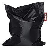 Fatboy® Junior schwarz | Original Nylon-Sitzsack | Klassisches Indoor Sitzkissen speziell für Kinder | 130 x 100