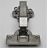 HKB® Möbel-Topfscharnier, für vorliegende Türen, 95°,Kröpf. 7mm, Intermat 9936, 77680, ZDG silber vernickelt, Topflöcher 55mm !!