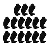 Perfeclan 15x Schaufensterpuppe für Ketten, Halsketten, Schals Schaufensterpuppenständer für Kettenschmuck Und Anhänger Aus Schwarzem Pu L
