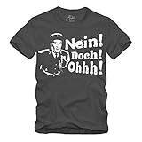 Nein ! Doch ! Ohhh ! - T-Shirt Louis de Funes Balduin Saint Tropez Fantomas (Grau, XL)