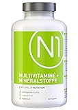 N1 Multivitamin Tabletten hochdosiert - Alle Vitamine + Mineralien - 365 Tabletten 1-Jahresvorrat - Nahrungsergänzungsmittel - Vitamin Tabletten / Supplements - Vegetarisch, laktosefrei & g