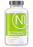 N1 Multivitamin Tabletten hochdosiert - Alle Vitamine + Mineralien - 365 Tabletten 1-Jahresvorrat - Nahrungsergänzungsmittel - Vitamin Tabletten / Supplements - Vegetarisch, laktosefrei & g
