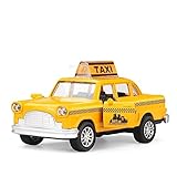 Auto-Spielzeug-Kit Aus Metalldruckguss Simulationsautomodell 1:32 Alloy Diecast Automodell Für Ford Taxi Zurückziehen Mit Musik Und Licht Wunderbares Geschenk