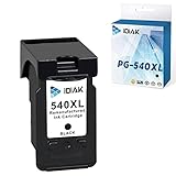 IDIAK 540XL 541XL Tintenpatronen remanufactured für Canon PG540XL CL541XL für Canon Pixma MG2150 MG2250 MG3150 MG3250 MG3550 MG4150 MG4250 MX375 MX395 MX435 MX455 MX515 MX525 Schw