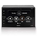 XZENT X-427: 2-Din Autoradio, Multimediasystem mit 16,5 cm / 6,5“ Touchscreen, Mediencenter mit DAB+, Bluetooth, USB, zum Navi für PKWs und Reisemobile erweiterb