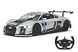 JAMARA 405098 - Audi R8 LMS Performance 2015 1:14 2,4GHz - offiziell lizenziert, bis zu 1 Stunde Fahrzeit bei ca. 11 Km/h, perfekt nachgebildete Details, hochwertige Verarbeitung