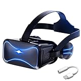 JYMYGS 3D VR Brille, Premium Virtual Reality Headset, Gaming Brille für 3D Spaß, für iPhone 12/11/X/8/7, Samsung S20/S10/Note10, Xiaomi, Huawei usw