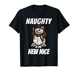 Naughty Is The New Nice Christmas Grafikdesign T-S