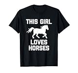 Dieses Mädchen liebt Pferdet-shirt lustiges niedliches Pferd T-S