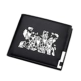 Jojos Bizarreabenteuer Brieftasche,Anime Drucken Kurze Karte Halter Geldbörse,falttüren Zarten Mode Pu Brieftaschen-e 10x12cm(4x5inch)