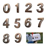 KAILEE 10 Stücke Hausnummer 0-9 Mailbox Nummer Türnummern Selbstklebend Briefkasten Hausnummern Aufkleber für Haus Hotel Tür Adresse Zeichen Z