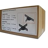 100 Stück SANPRO Niedrige Fugenkreuze 2 x 10 x 50 mm + 1 mm Boden/Bodenp
