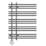 anapont elektrischer Badheizkörper - Chrom gerade - Timer-Funktion - Handtuchheizkörper - Badheizung elektrisch - Handtuchheizung - Made in Germany