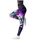 Eauptffy Yogahose-Freizeithose-Sporthose-Laufhose Damen Schmetterlingsdruck Muster Leggings, Bunte Leggins Sexy Hohe Taille Lang Jogginghose Tights Strech Slim Fit Trainingshose für Sport Yoga H