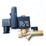 ZXZC Ventil 1/2'Elektrischer Timer Auto Wasserventil Elektronisches Ablaufmagnetventil for Luftkompressor Kondensat elektrisches Ablassventil Das elektromagnetische V