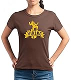 I'm a a Viking American Football Minnesota Super Bowl T-Shirt Frauen Shirt, Größe:L, Farbe:Braun (Chocolate L191)
