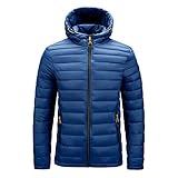 WXHNZYQ Baumwollpolsterjacke FüR Herren, Herbst Und Winter, Neue Baumwolljacke FüR Herren Mit Kapuze, Leichter Mantel, Oberteil, Jack