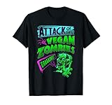 Angriff der veganen Zombies Vegetarisch Halloween T-S