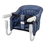 Tischsitz Faltbar Babysitz Baby Hochstuhl Sitzerhöhung für zu Hause und Unterwegs mit Transp
