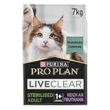 PURINA PRO PLAN LIVECLEAR Sterilised Katzenfutter trocken für sterilisierte Katzen, reich an Truthahn, 1er Pack (1 x 7kg)