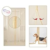 120x220cm Staubschutztür Magnet Profi Renovierungstür Staubschutzwand Plastik Staubschutzfolie Staubtür Abdeckfolie Bautüren mit Klebeband für Umbau Sanierung