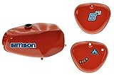 Büffeltank Set, Hoch Tank für Simson S50 S51, Rot, innen versieg