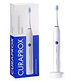 Curaprox Elektrische Schallzahnbürste Curaprox Hydrosonic easy, 3 Putzstufen, 2-Minuten-Timer, 2 verschiedene Bürstenköpfe, starker Akku, mit Ladegerät und Travel-C