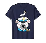 Eisbär Kapitän T-Shirt | Segeln Seefahrer Möw