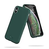 UNBREAKcable iPhone X Hülle, iPhone XS Hülle – [Fallschutz, rutschfest] Weiche, mattierte TPU Ultra-dünne Stylische Handyhülle, Case, Cover für 5,8 Zoll iPhone X und iPhone XS (Matt-Grün)