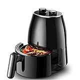 DHZYY Air Fryer, Electric Heißluft Fritteuse Ofen Oilless Cooker, LCD. Digitaler Touchscreen und Nichtstick Abnehmbarer Korb, for gesunde gebratene Lebensmittel 1230W (schwarz)