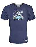 Herren T-Shirt VW Bulli »Lets Rock« Blau Gr.XL