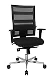 Topstar Sitness X-Pander Plus, ergonomischer Bürostuhl, Schreibtischstuhl, inkl. Multifunktions-Armlehnen, Body-Balance Tec-Gelenk, Stoff, schw